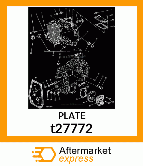 PLATE,ASSEMBLY W/DUMP VALVE t27772