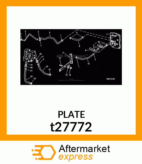 PLATE,ASSEMBLY W/DUMP VALVE t27772