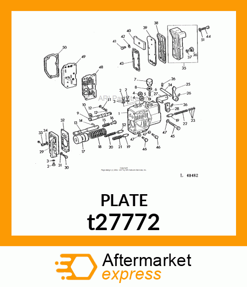 PLATE,ASSEMBLY W/DUMP VALVE t27772