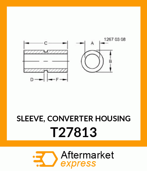 SLEEVE, CONVERTER HOUSING T27813