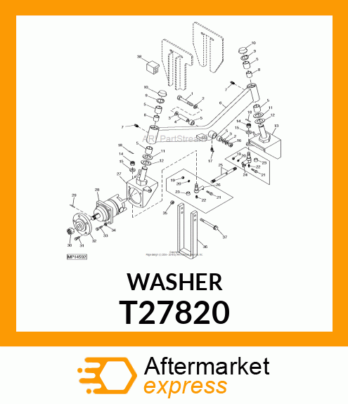 WASHER, FLANGE RETAINER T27820