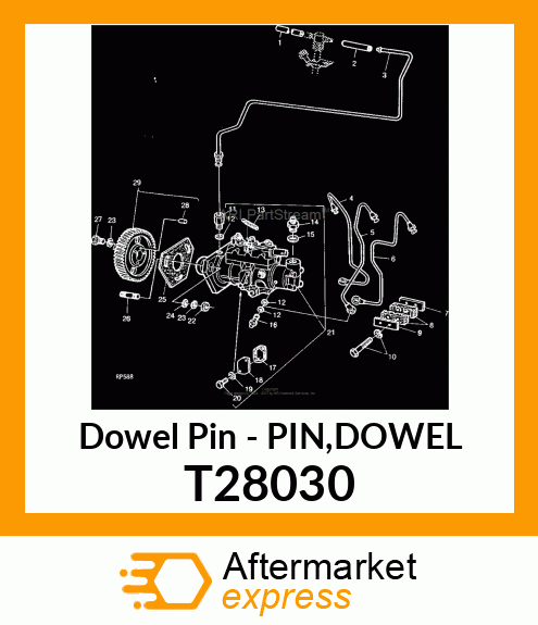 Dowel Pin - PIN,DOWEL T28030