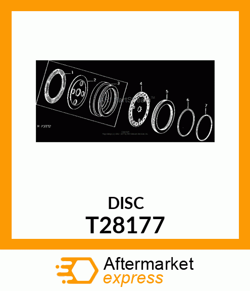 Brake Disk - DISC,BRAKE T28177