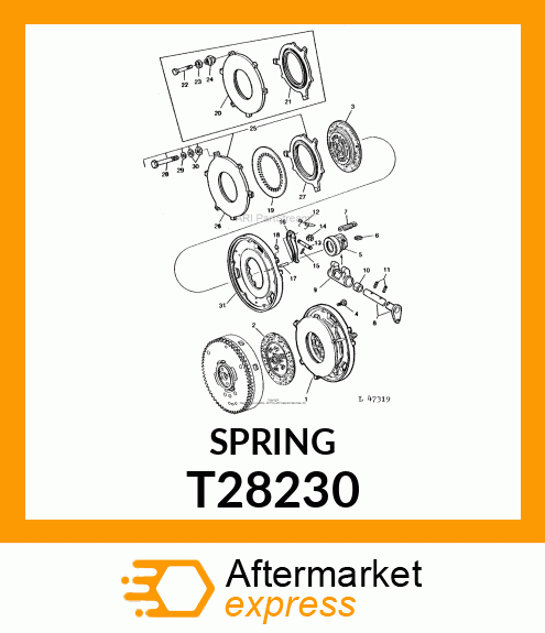 Torsion Spring - SPRING (Part is Obsolete) T28230