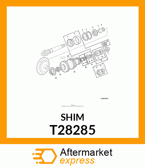 SHIM, .005 STEEL T28285