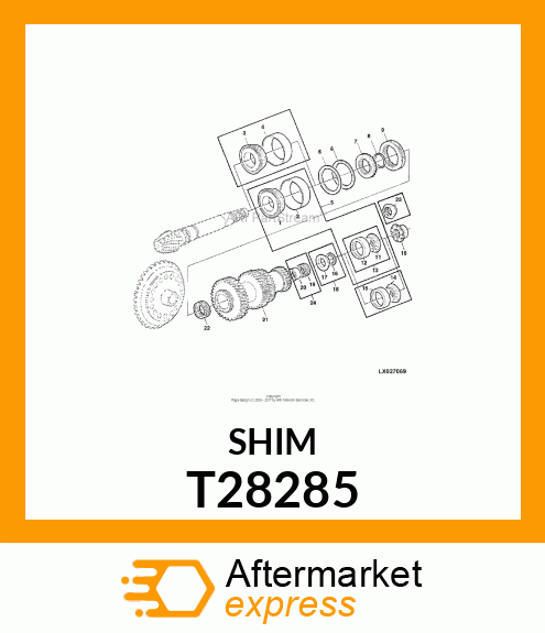 SHIM, .005 STEEL T28285