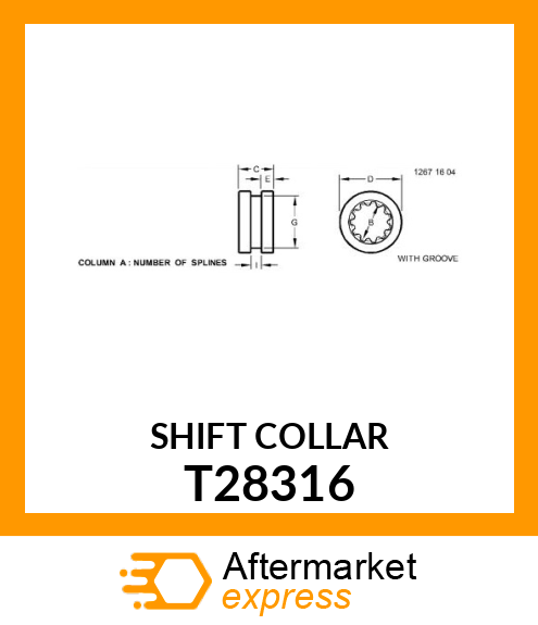 Shift Collar T28316