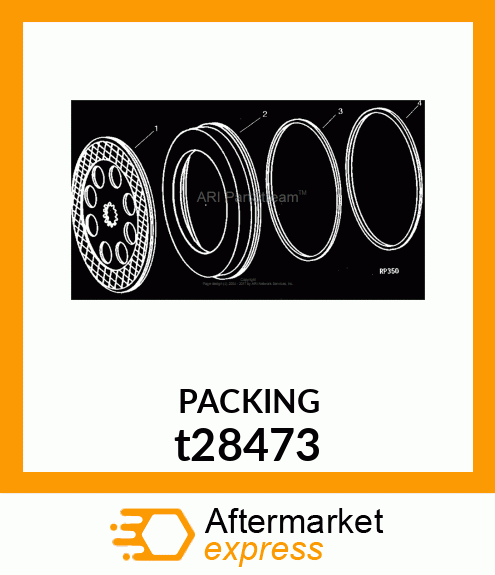 PACKING, BRAKE PISTON t28473