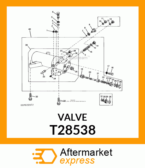 SEAT,ROCKSHAFT CONTROL VALVE T28538