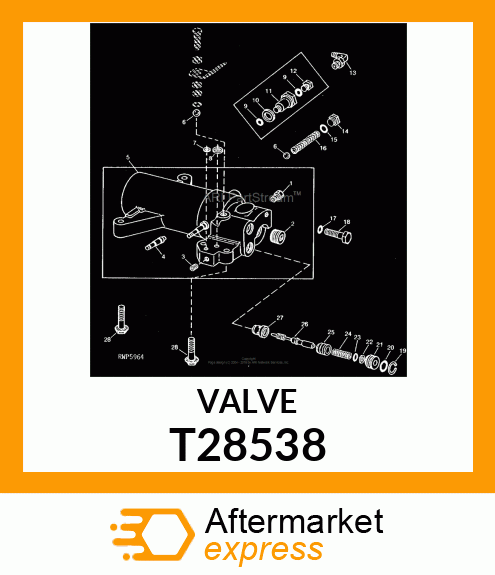 SEAT,ROCKSHAFT CONTROL VALVE T28538