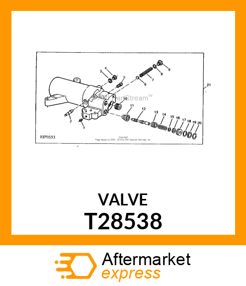 SEAT,ROCKSHAFT CONTROL VALVE T28538