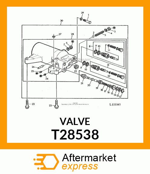 SEAT,ROCKSHAFT CONTROL VALVE T28538