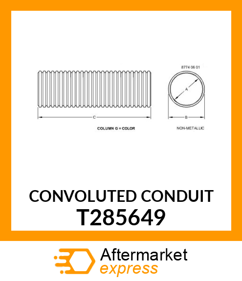 CONVOLUTED CONDUIT T285649