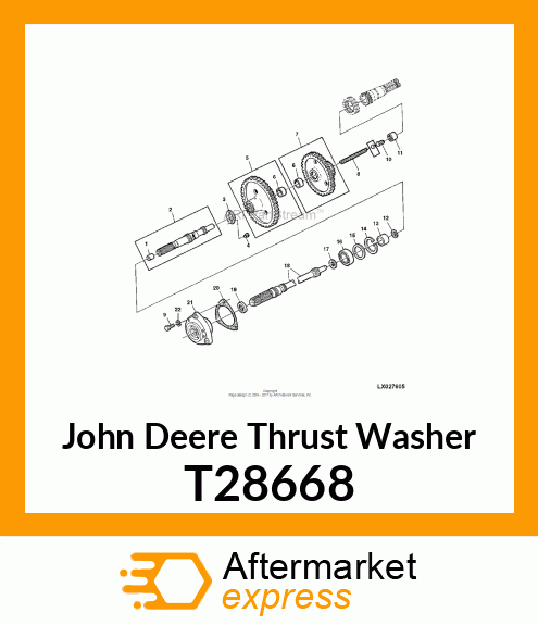 WASHER,THRUST T28668