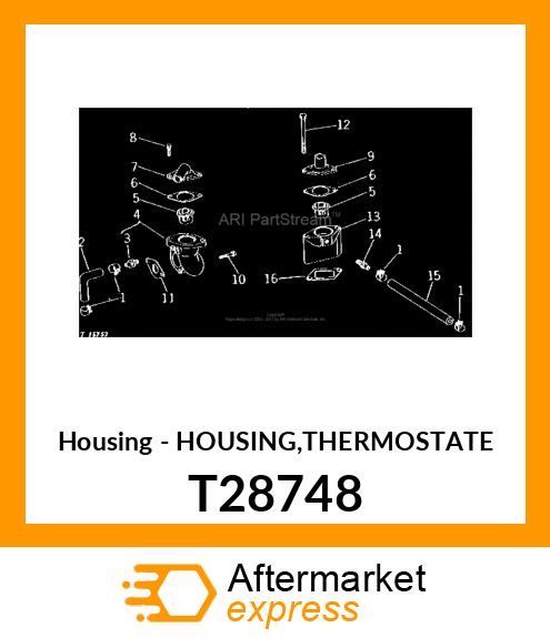 Housing - HOUSING,THERMOSTATE T28748