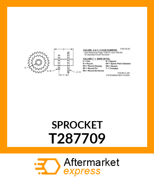 SPROCKET T287709