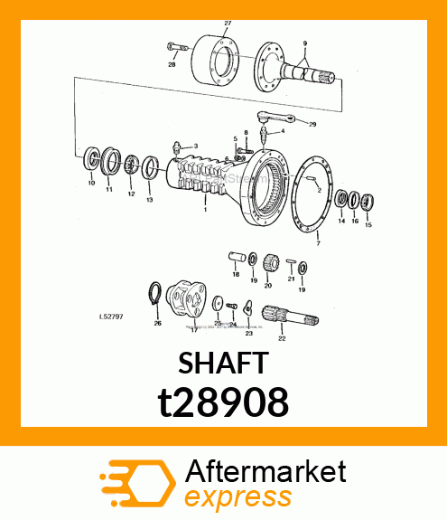 SHAFT,FINAL DRIVE,LEFT t28908