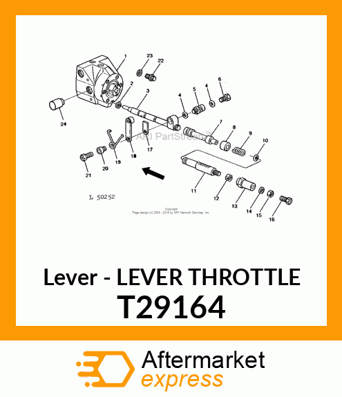 Lever - LEVER THROTTLE T29164