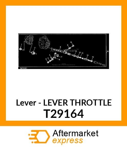 Lever - LEVER THROTTLE T29164