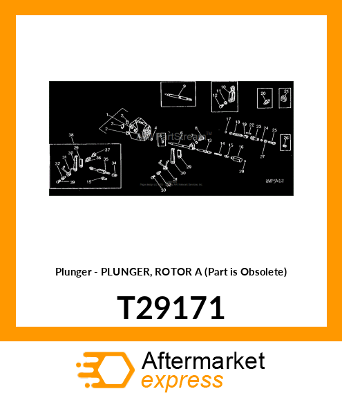 Plunger - PLUNGER, ROTOR A (Part is Obsolete) T29171