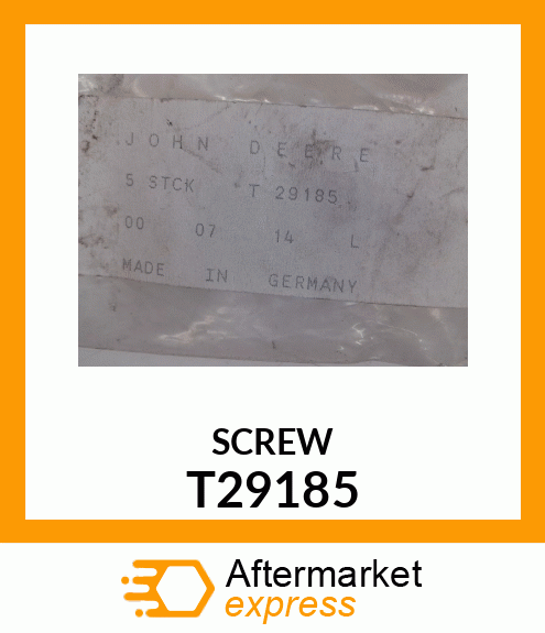 SCREW,SPECIAL CAP T29185