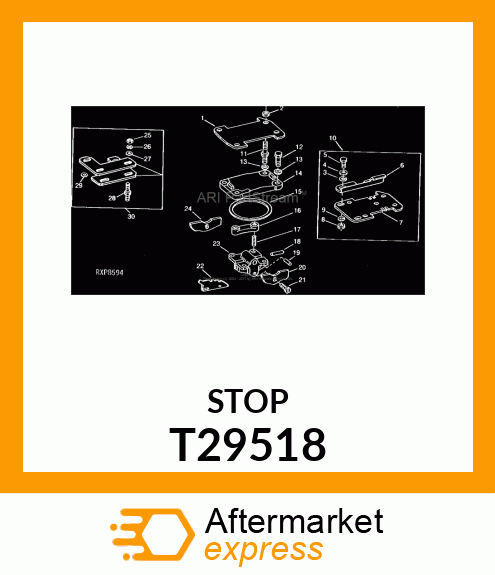 Plate - STOP SCV LEVER (Part is Obsolete) T29518