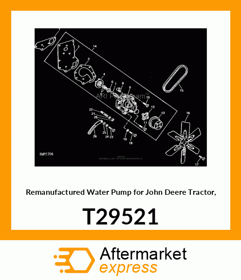 Housing - HOUSING WATER PUMP T29521