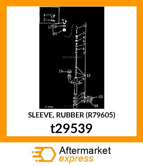 SLEEVE, RUBBER (R79605) t29539