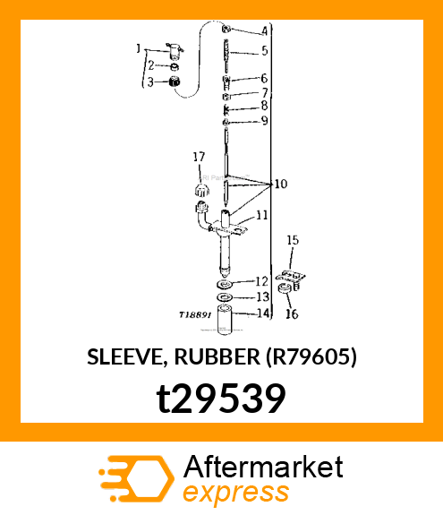 SLEEVE, RUBBER (R79605) t29539