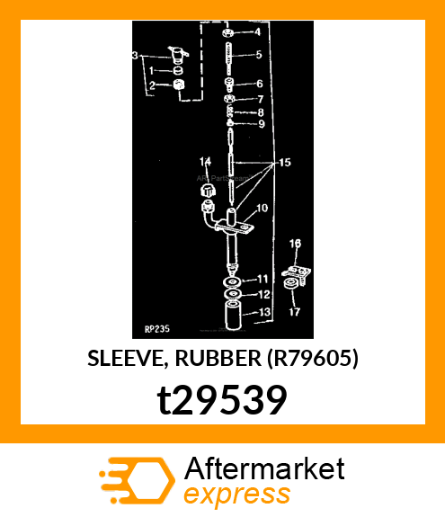 SLEEVE, RUBBER (R79605) t29539