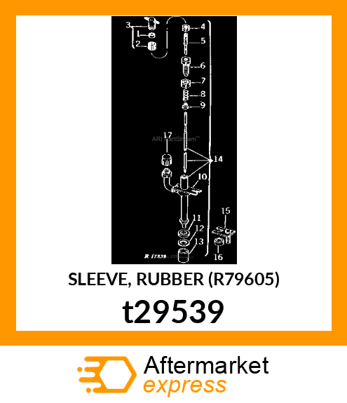 SLEEVE, RUBBER (R79605) t29539