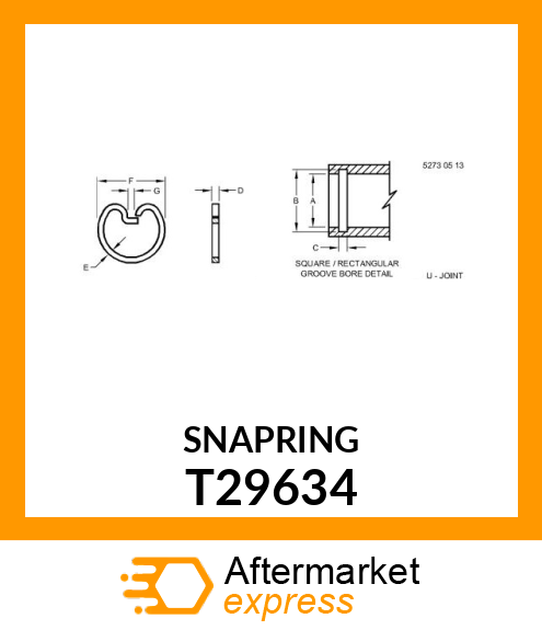 RING,SNAP T29634