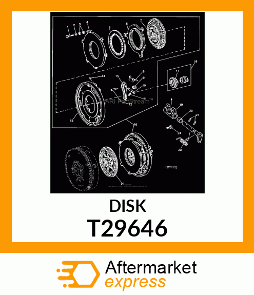 Clutch Plate - PLATE,PRESSURE T29646