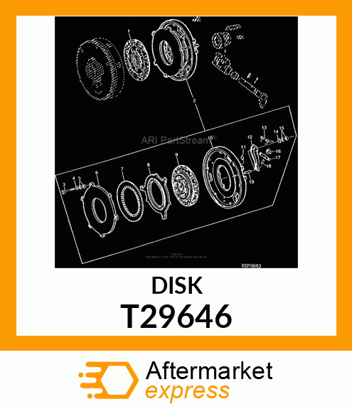 Clutch Plate - PLATE,PRESSURE T29646