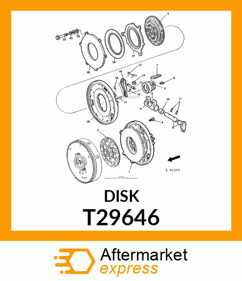 Clutch Plate - PLATE,PRESSURE T29646