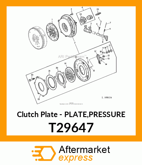 Clutch Plate - PLATE,PRESSURE T29647