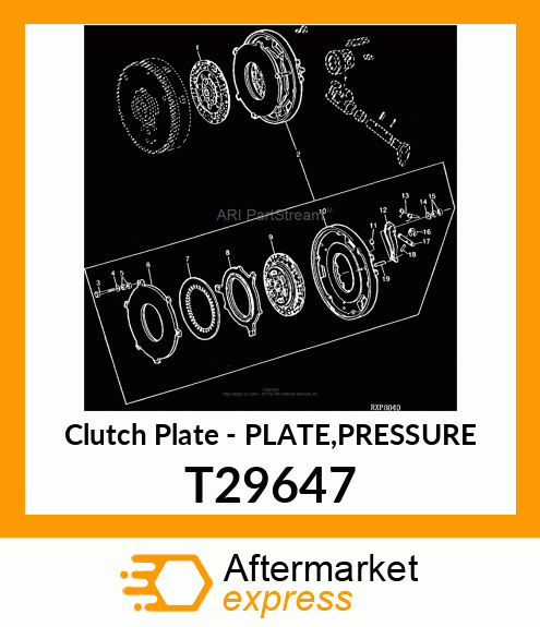 Clutch Plate - PLATE,PRESSURE T29647