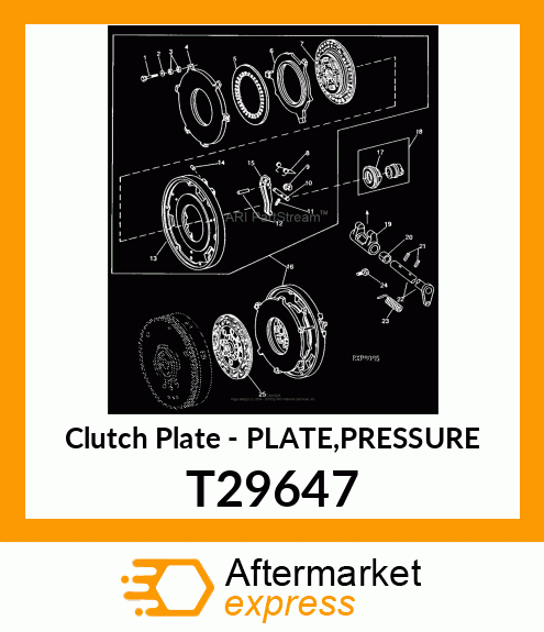 Clutch Plate - PLATE,PRESSURE T29647