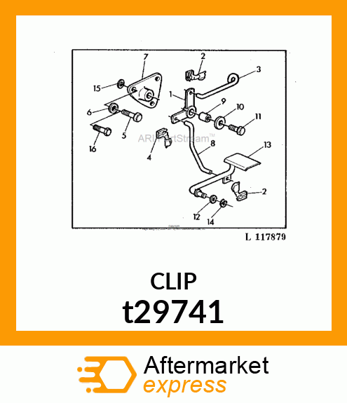 CLIP CLEVIS RIGHT t29741
