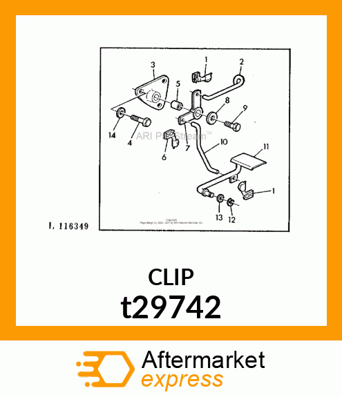 CLIP,CLEVIS,LEFT t29742