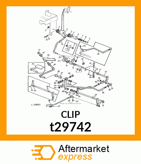 CLIP,CLEVIS,LEFT t29742