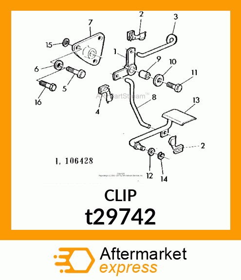 CLIP,CLEVIS,LEFT t29742