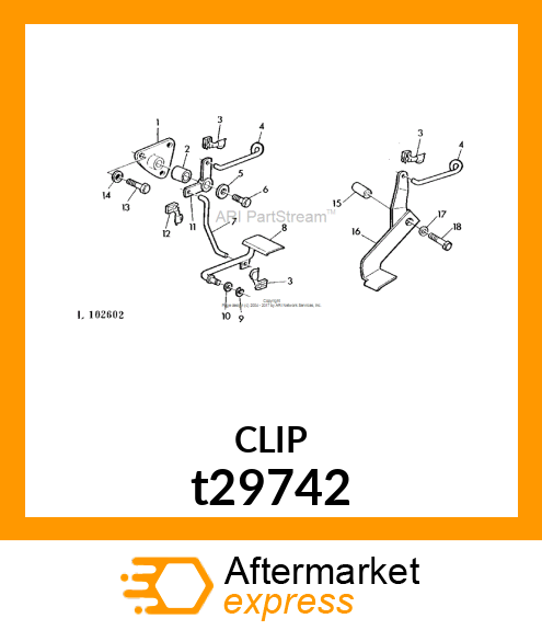 CLIP,CLEVIS,LEFT t29742