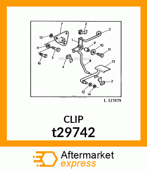 CLIP,CLEVIS,LEFT t29742