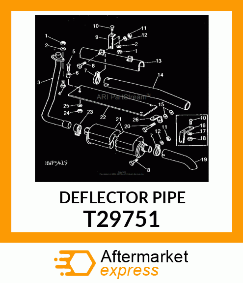 DEFLECTOR,EXHAUST T29751