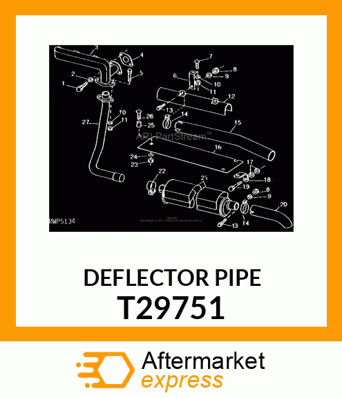 DEFLECTOR,EXHAUST T29751