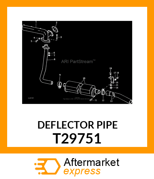 DEFLECTOR,EXHAUST T29751