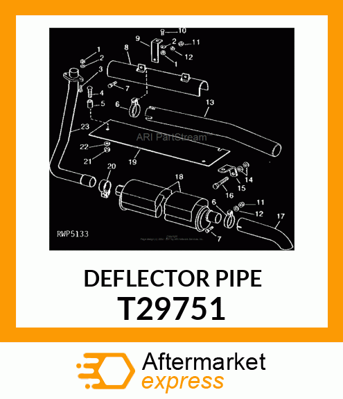 DEFLECTOR,EXHAUST T29751