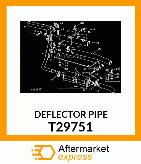 DEFLECTOR,EXHAUST T29751