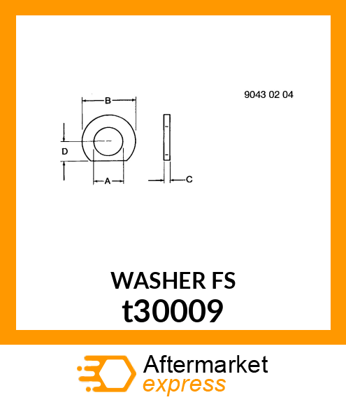 WASHER ,SPECIAL t30009